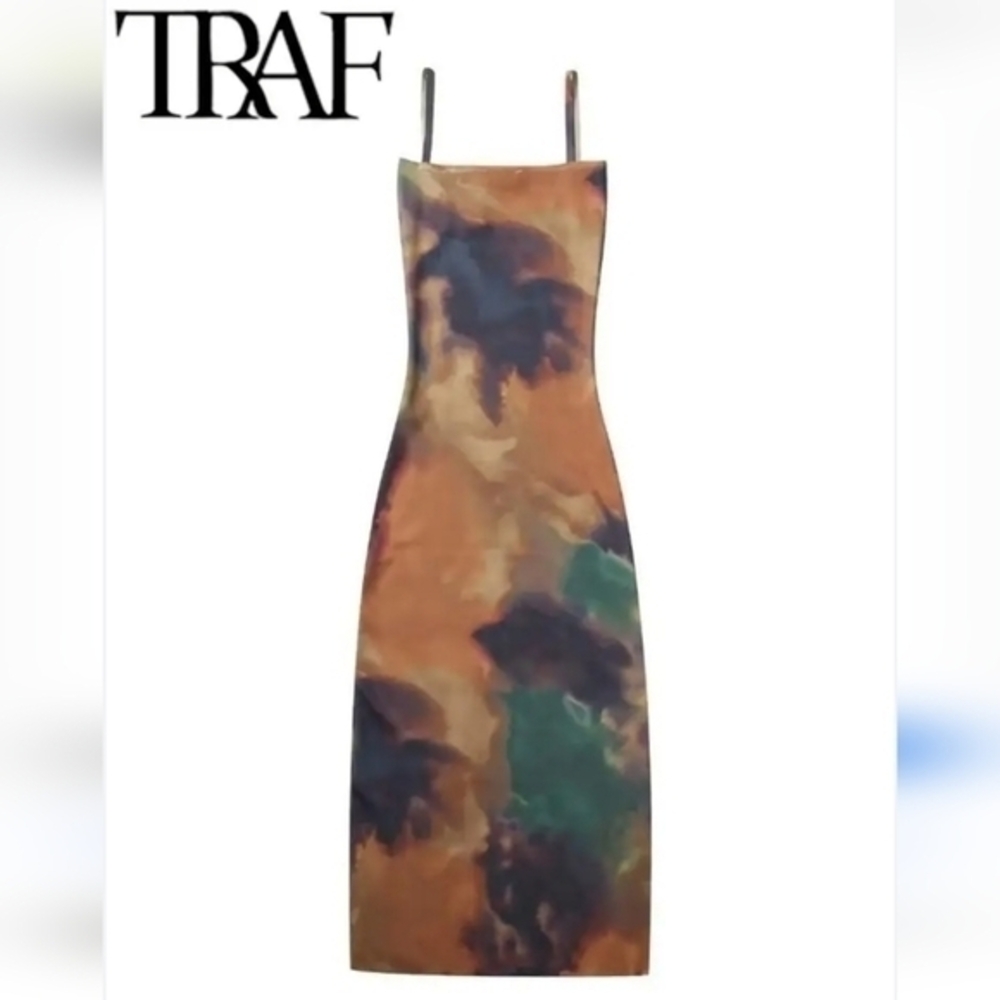 Zara Boho Beachy tie die Dress